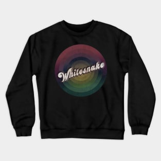 retro vintage circle Whitesnake Crewneck Sweatshirt
